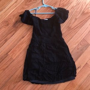Black off the shoulder dress
